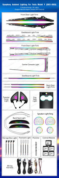 Lighting Accessories for Tesla Model 3/Y 2021-2022