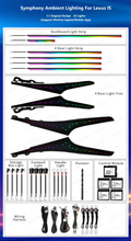 Ambient Light for LEXUS IS 200 300H 350 2014-2024 XE30
