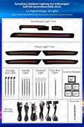 Ambient Light Decoration for VW Golf 6 2008-2013