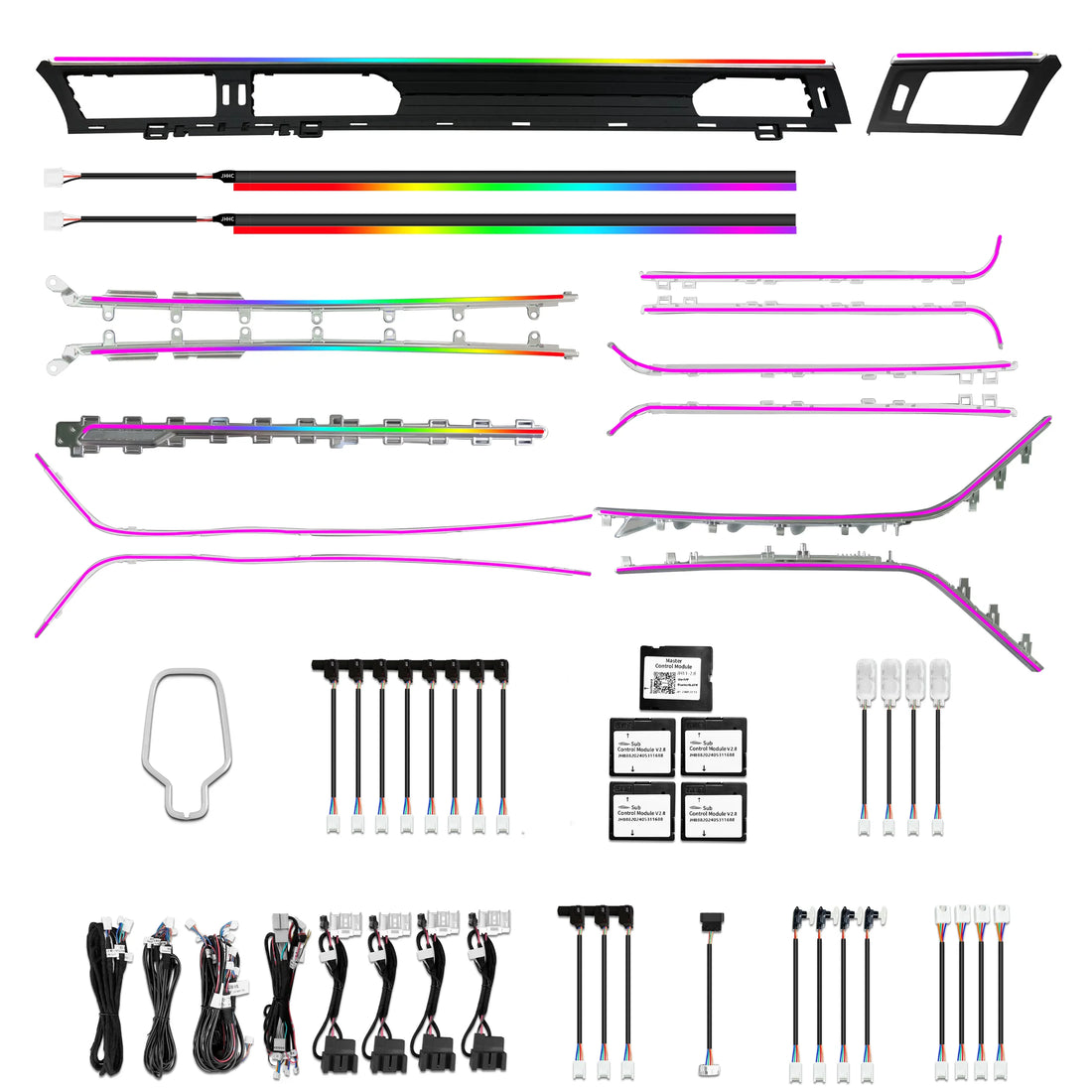 Lighting for Audi A6 A7 C8 2019+ Dashboard Center Console Door Trim