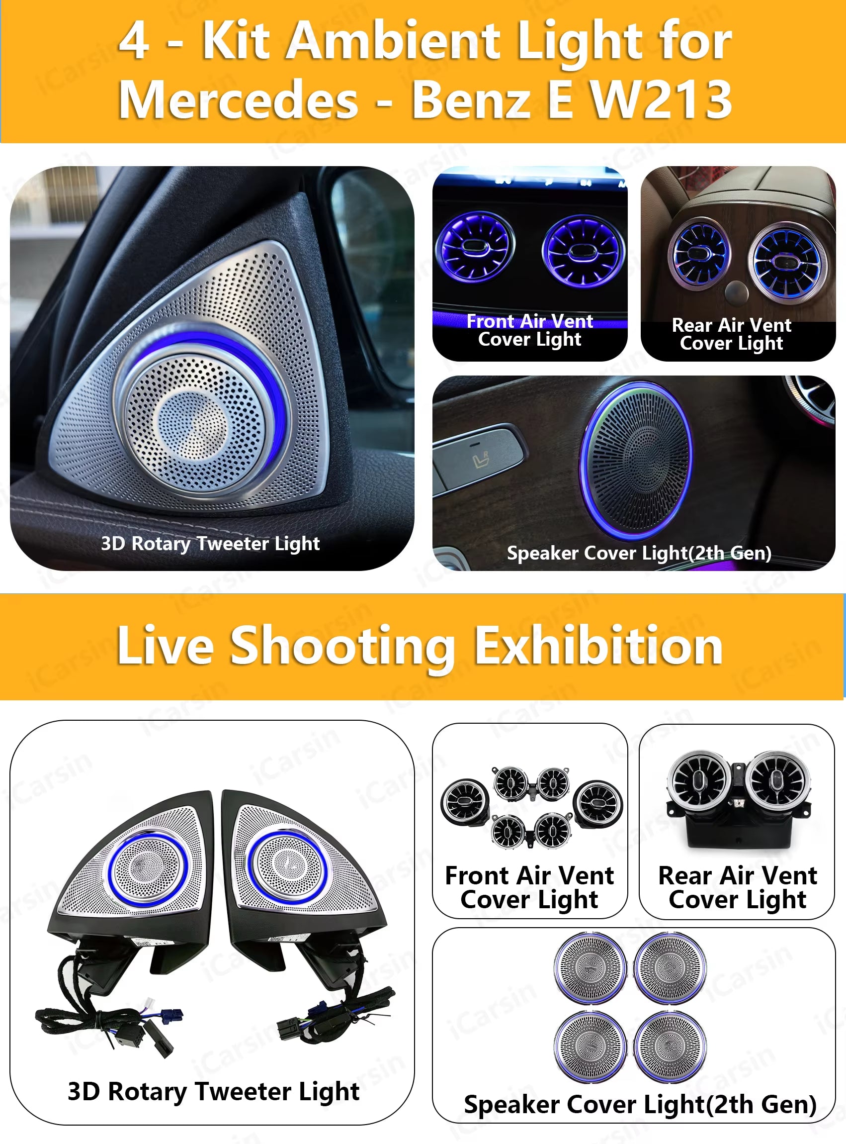W213 Light for Mercedes Benz E-Class 2016 - 2022 Accessories LED