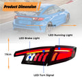 LED Tail Lights Car Assembly for Honda Civic 2022-2025 Hatchback 11Th Gen Rear Trunk Lamps Type-R FL1 FL2 FL4 FL5