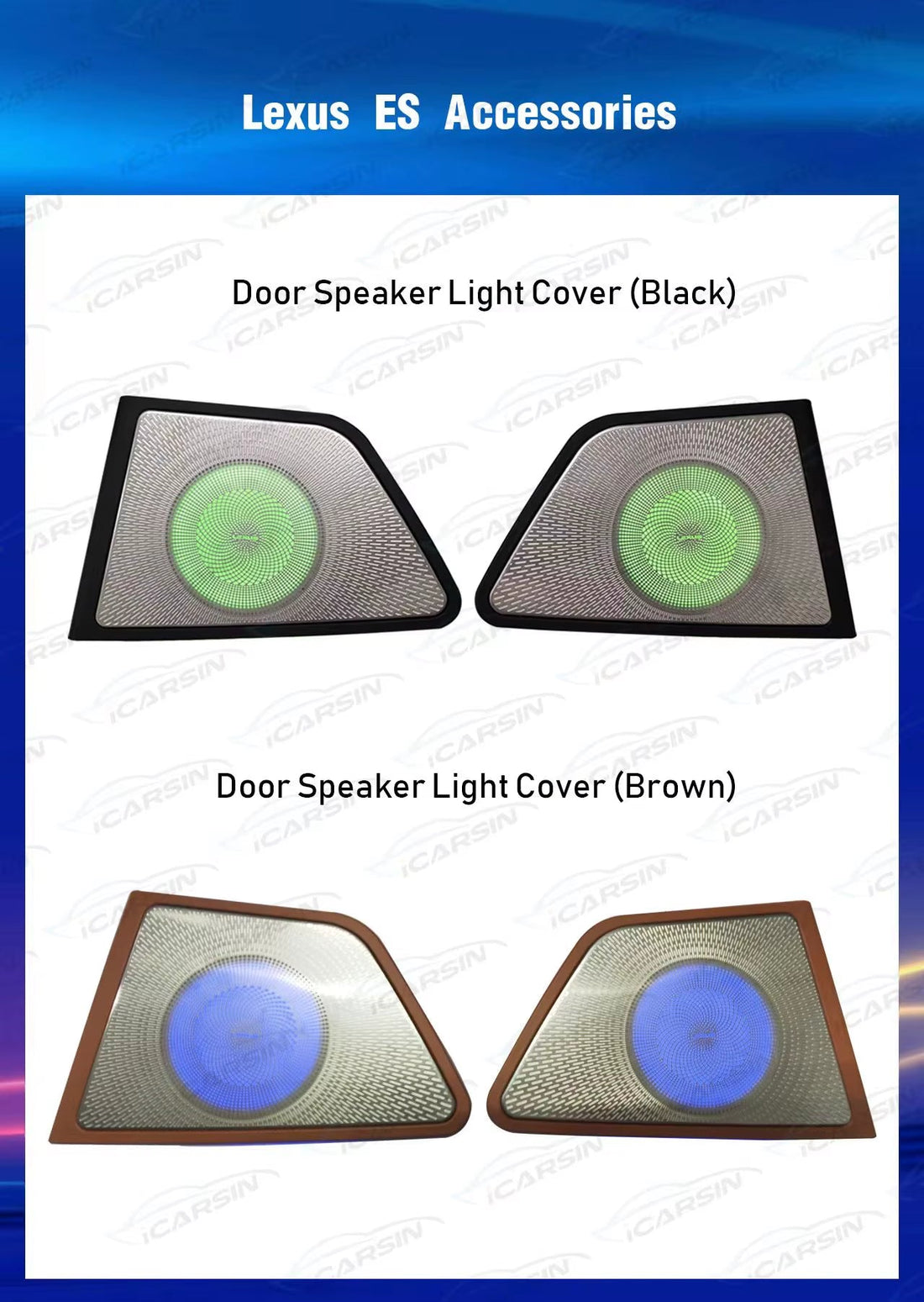 Lighting for Lexus ES 2018-2023 Door Speaker Cover Accessories