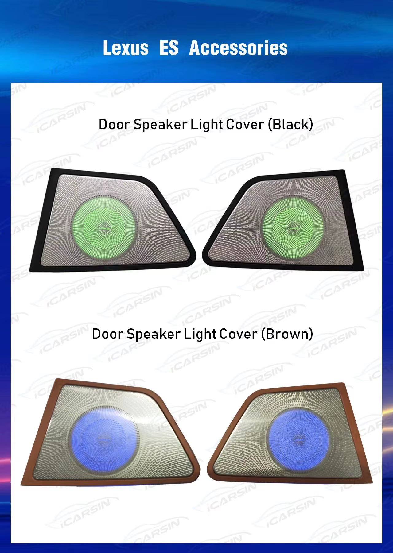 Lighting for Lexus ES 2018-2023 Door Speaker Cover Accessories