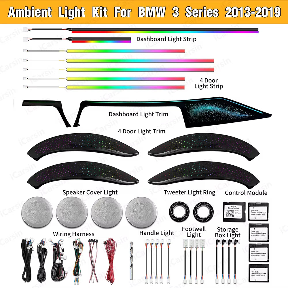 Ambient Light Upgrade Kit for BMW F30 F34 3 Series 2014-2019