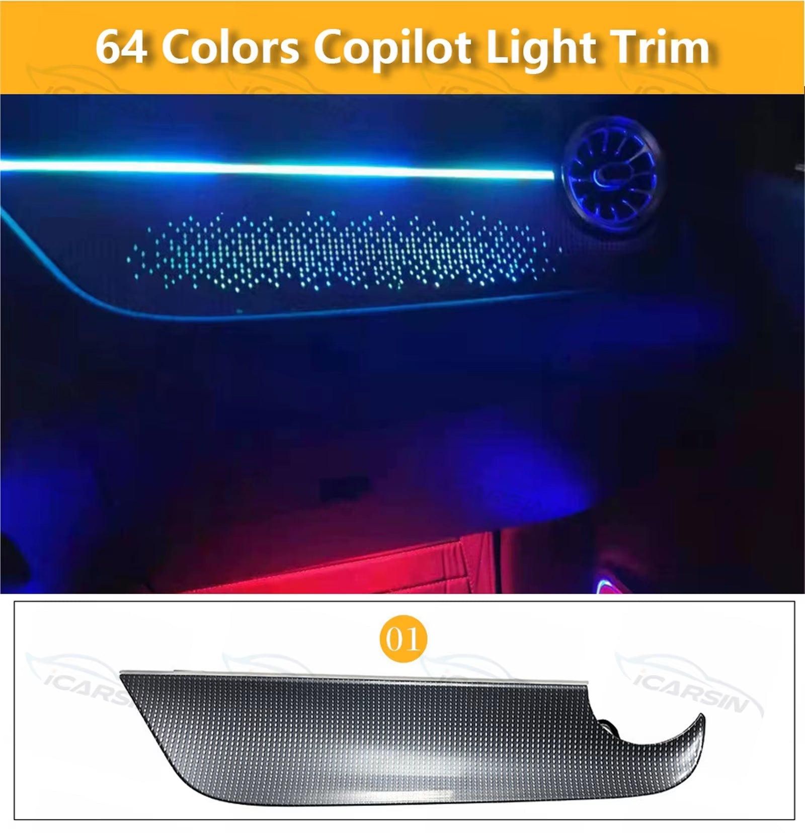 Lighting Upgrade Kit for W247 GLA GLB Class 2020-2023 H247 X247 Air Vent Light