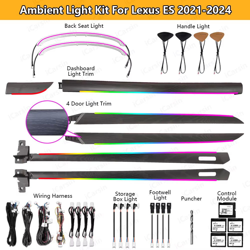 Ambient Light for Lexus ES 300H 250 350 2018-2024