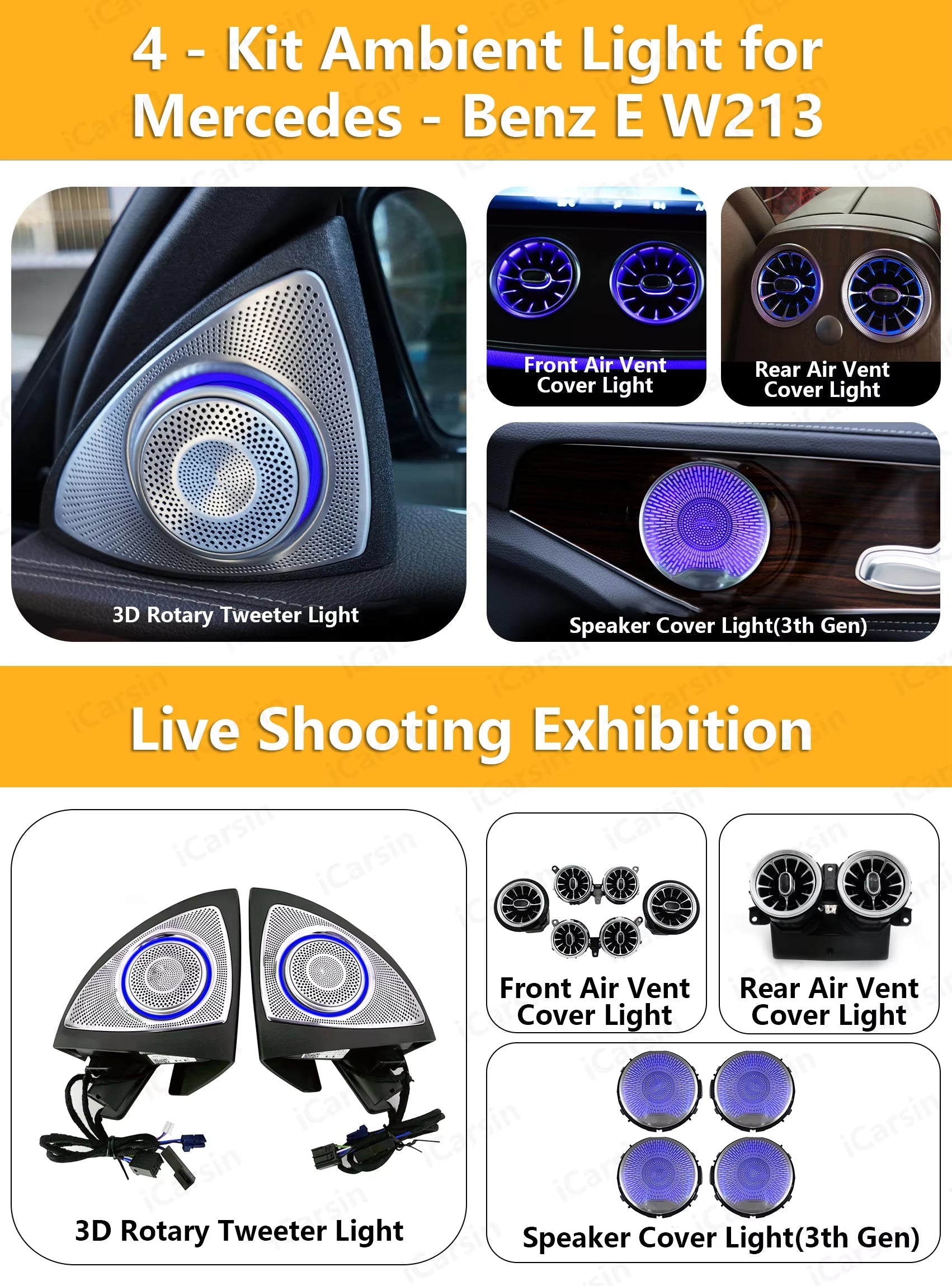 W213 Light for Mercedes Benz E-Class 2016 - 2022 Accessories LED