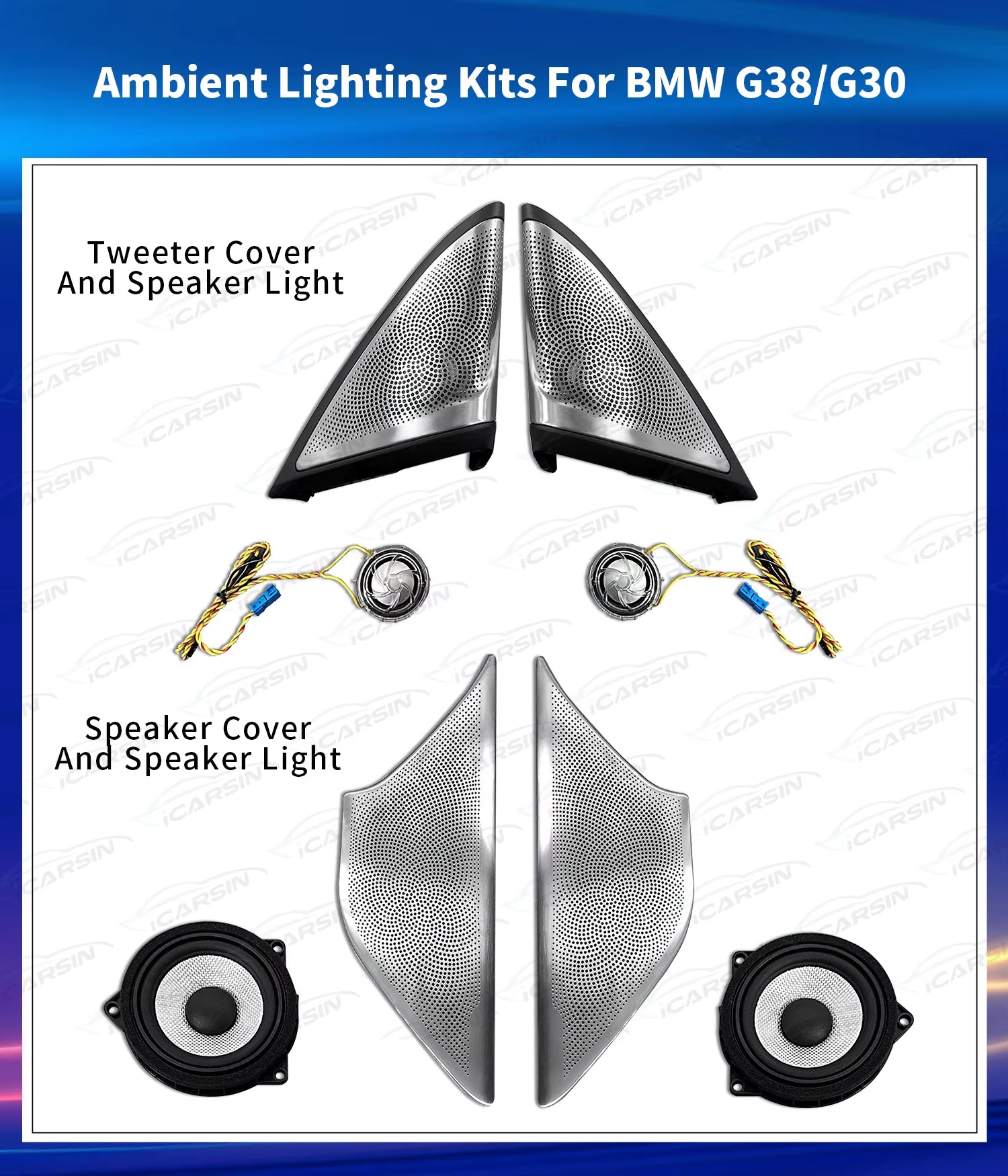 Light for BMW 5 Series G30 G31 G38 Speaker Cover