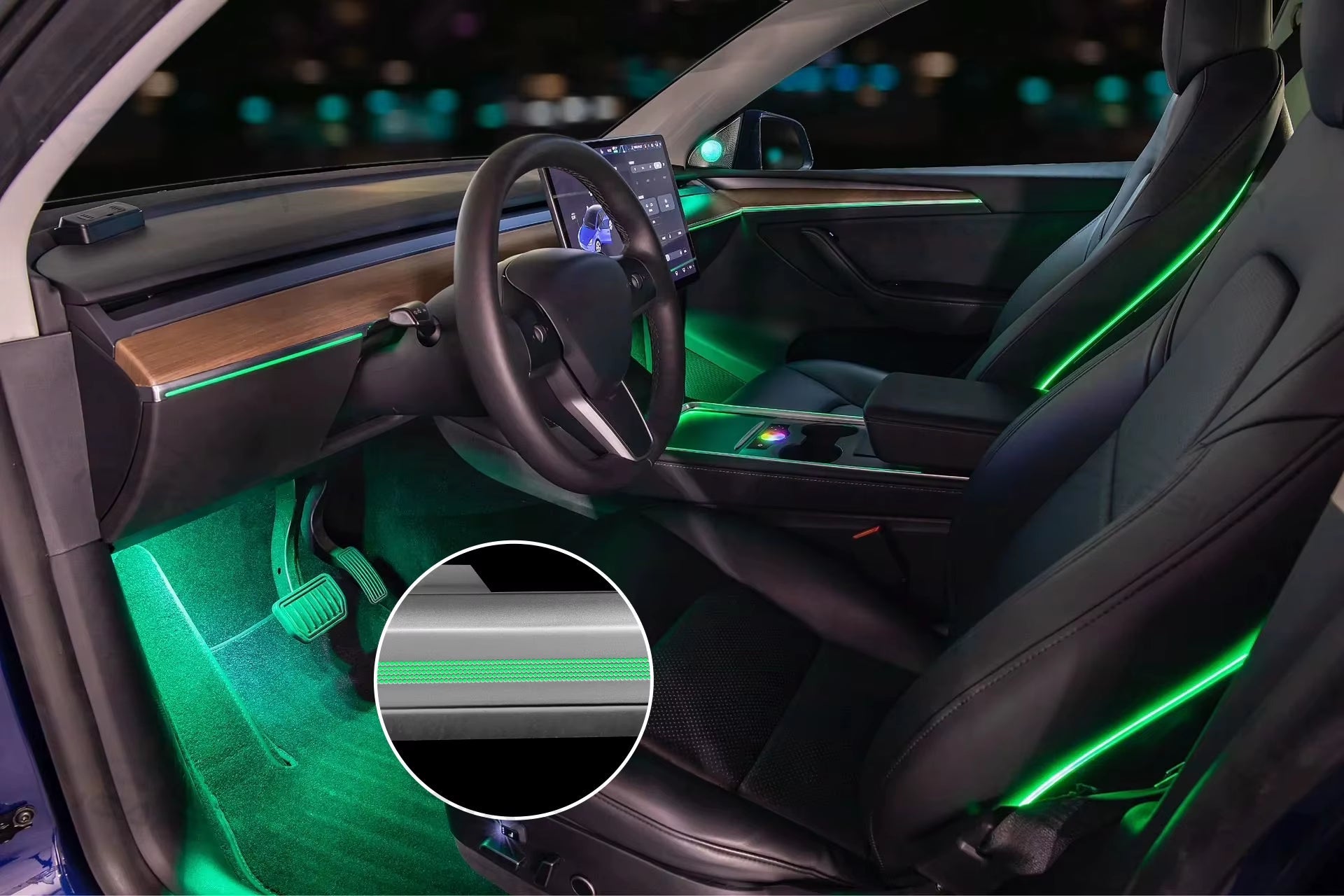 2021+ Model 3/Y Laser Carving Lighting Upgrade Kit for Tesla