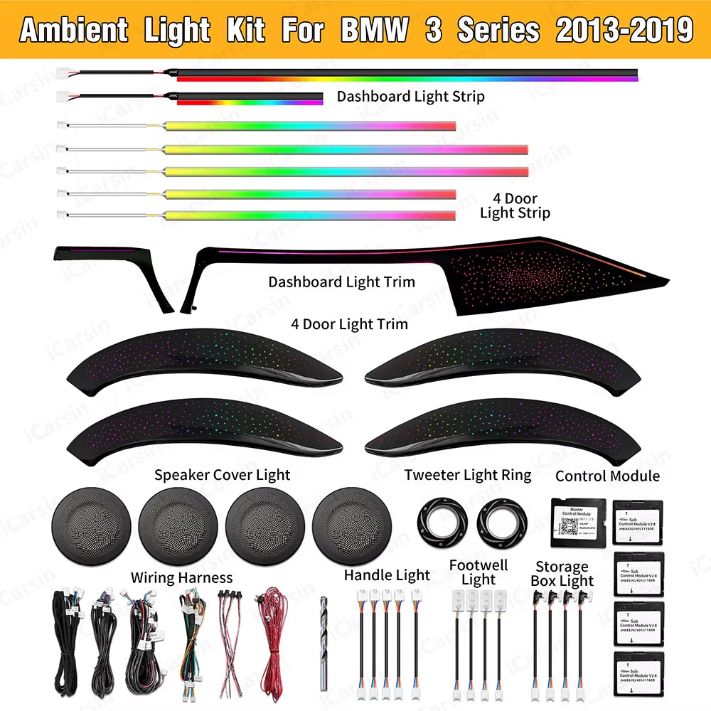 Ambient Light Upgrade Kit for BMW F30 F34 3 Series 2014-2019