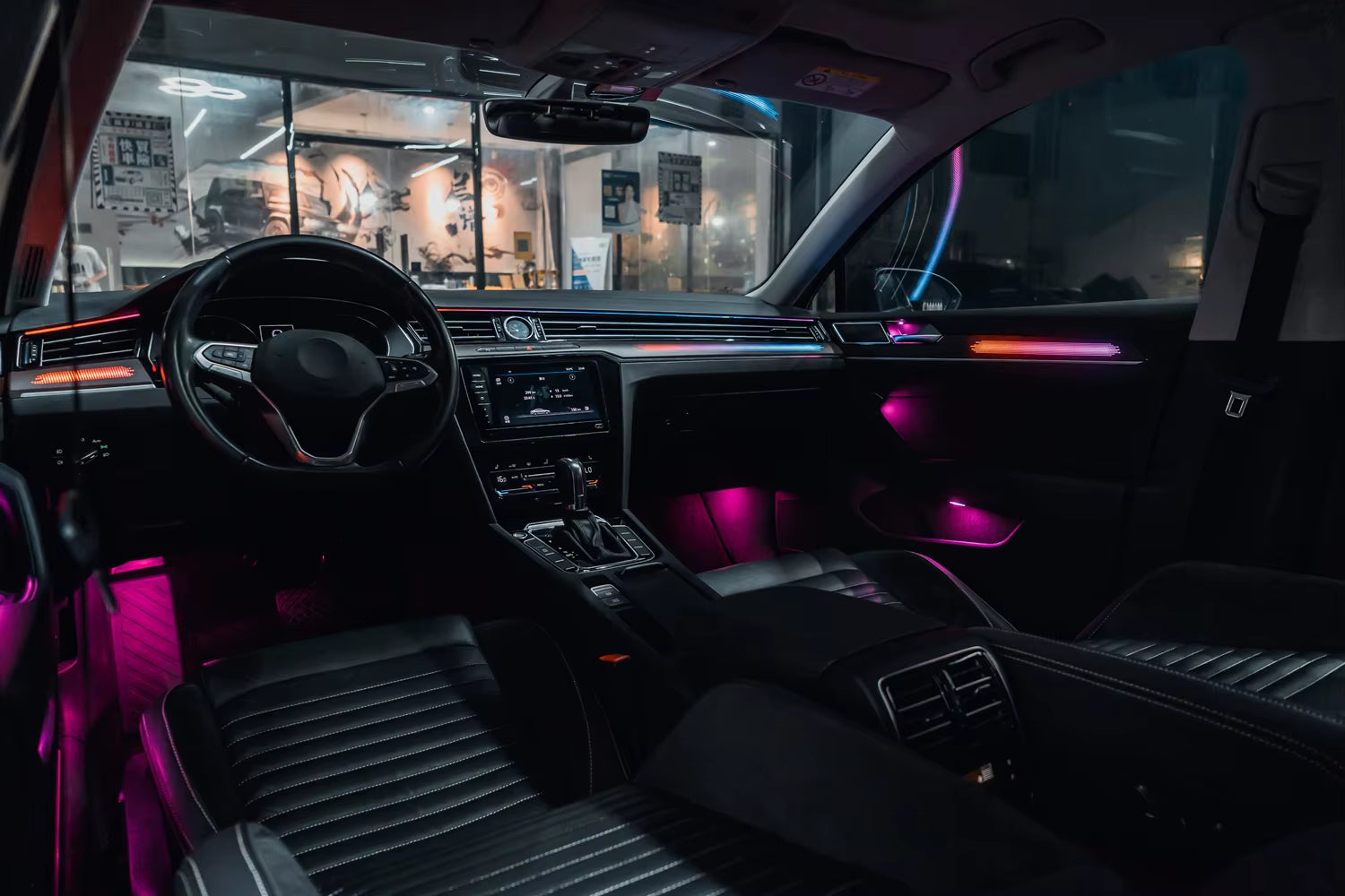Carbon Wood Style Ambient Light for Volkswagen VW Arteon 2019-2020 Passat B8