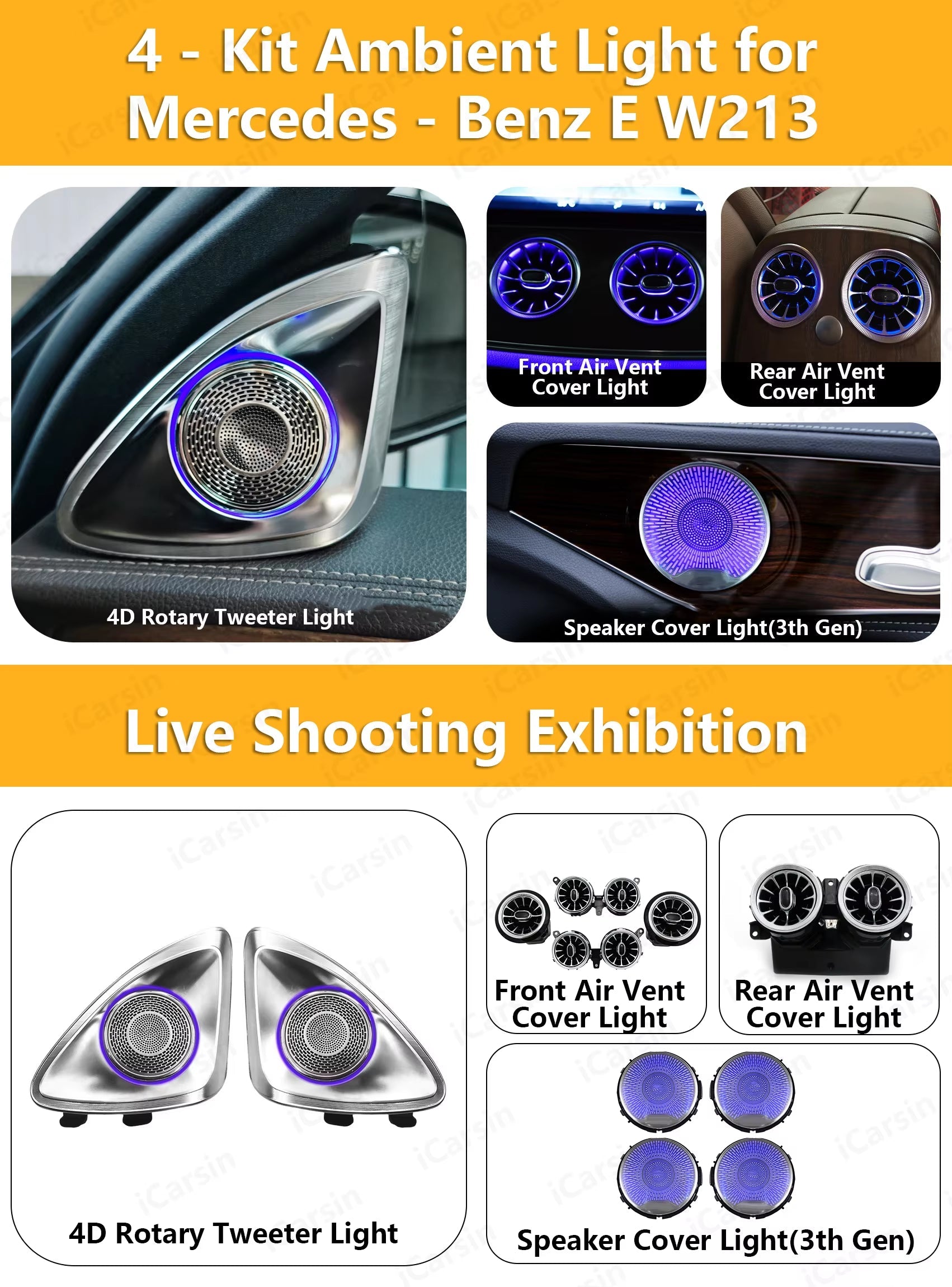 W213 Light for Mercedes Benz E-Class 2016 - 2022 Accessories LED