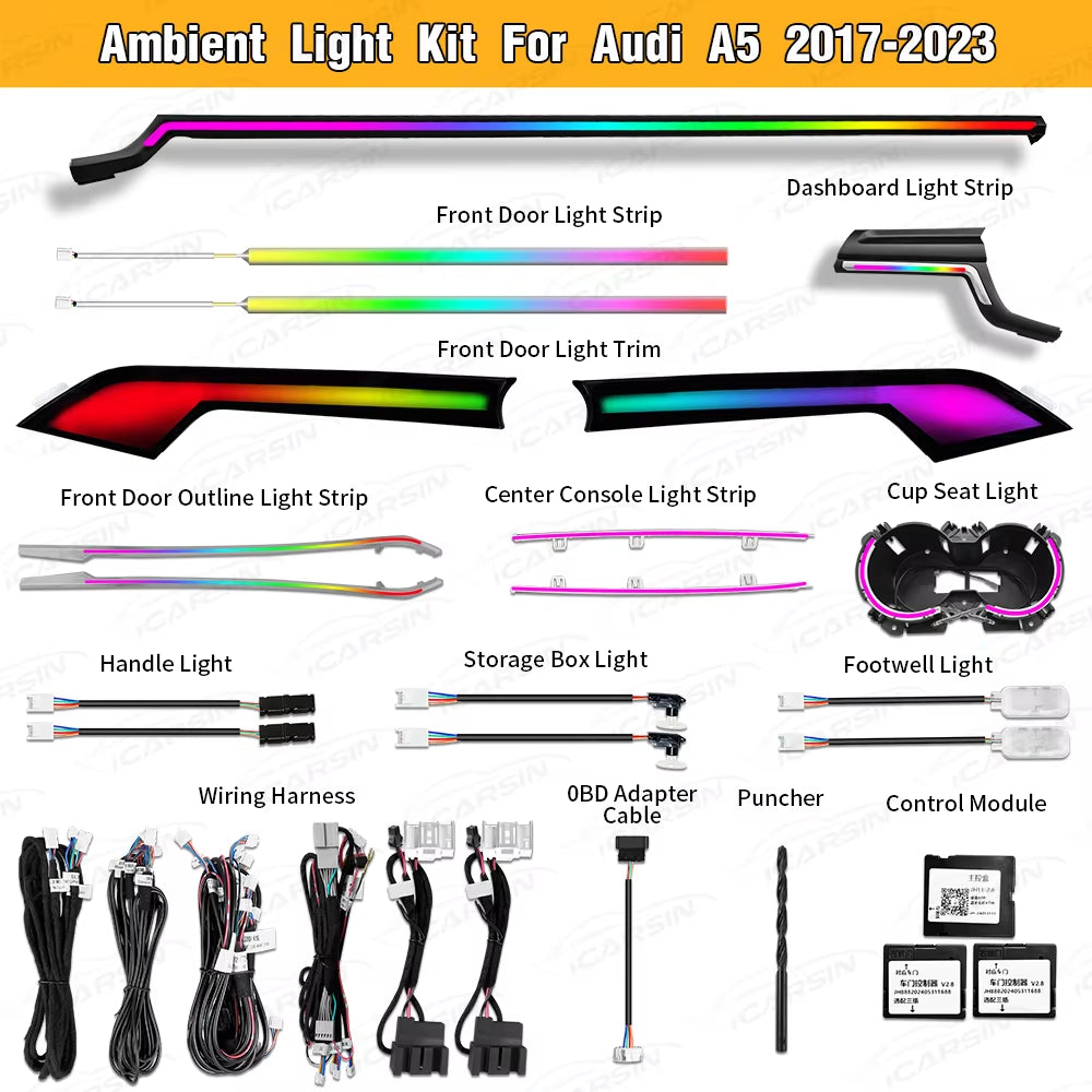 Lighting Kit for Audi A5 Coupe LED Trim Accessories Kit
