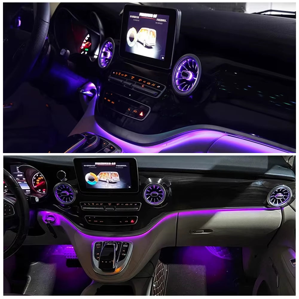 W447 Ambient Lighting for Mercedes Benz V Class 2016 to 2023 W447 Turbine Air Vent