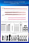 Lighting for Volkswagen VW Golf 2014-2020 7Th Gen Strip Accessories