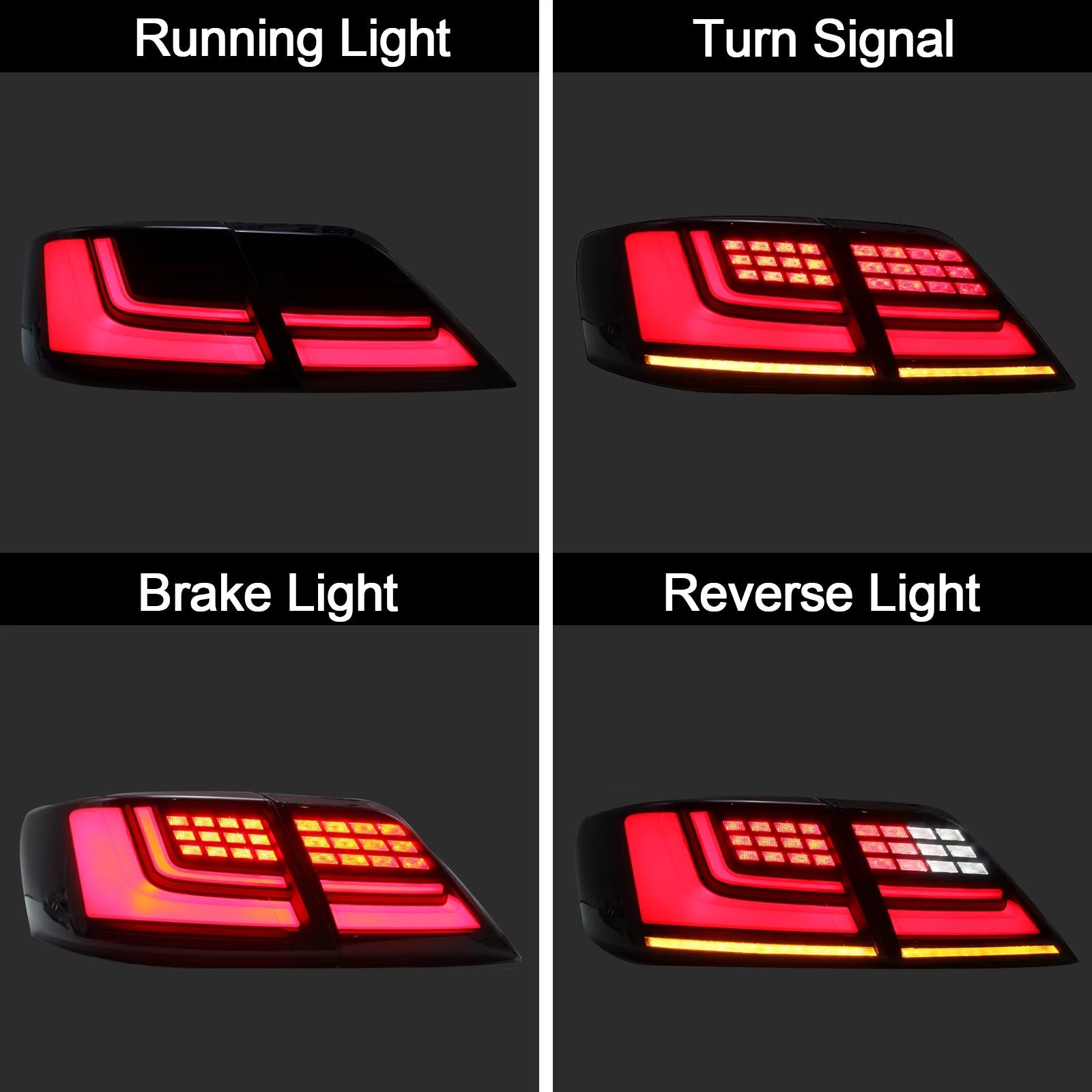 2006-2014 LED Tail Lights for Toyota Camry Aurion Auto Parts New Condition 12V ABS Back Lamp
