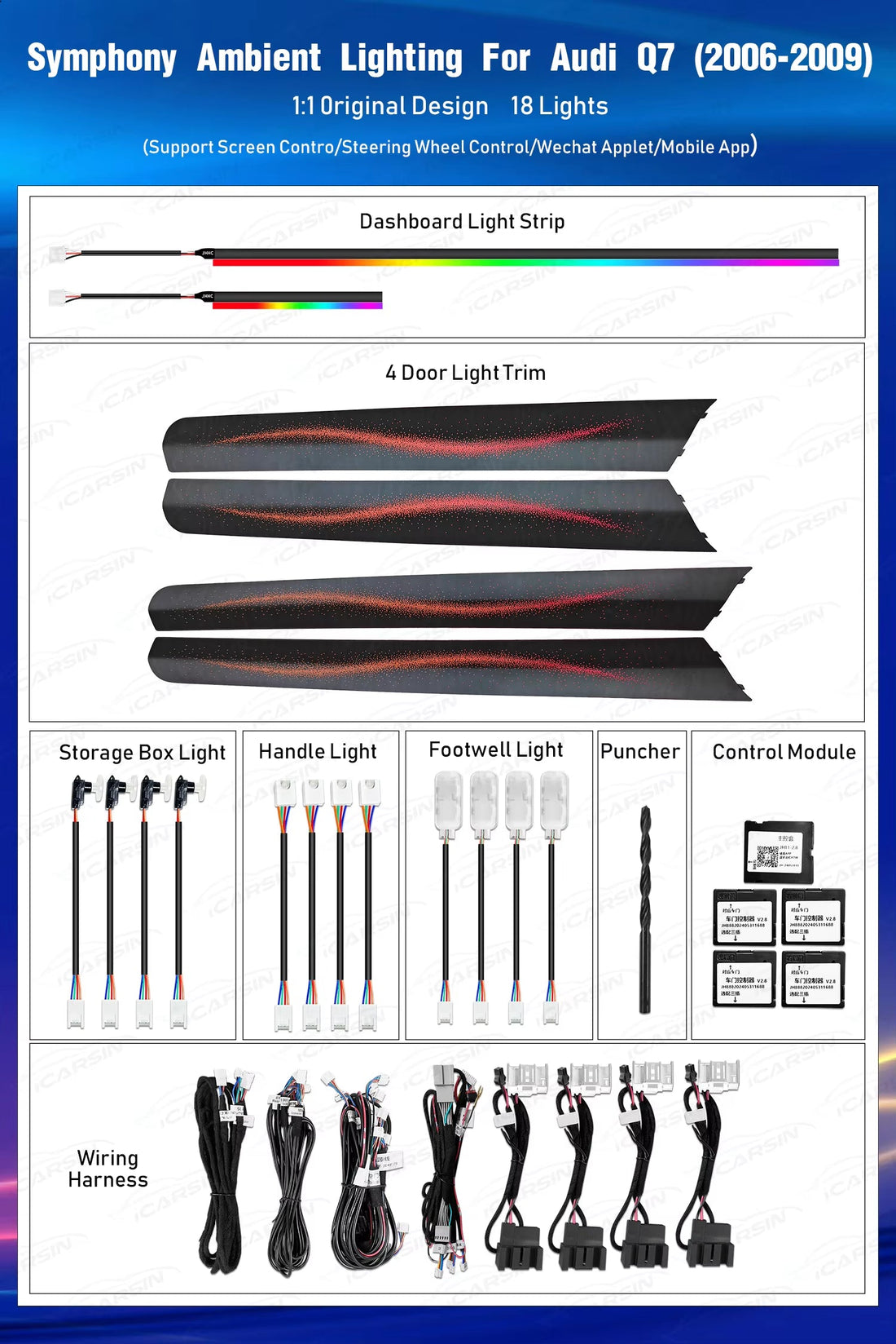 Light Decoration for Audi Q7 2006-2015