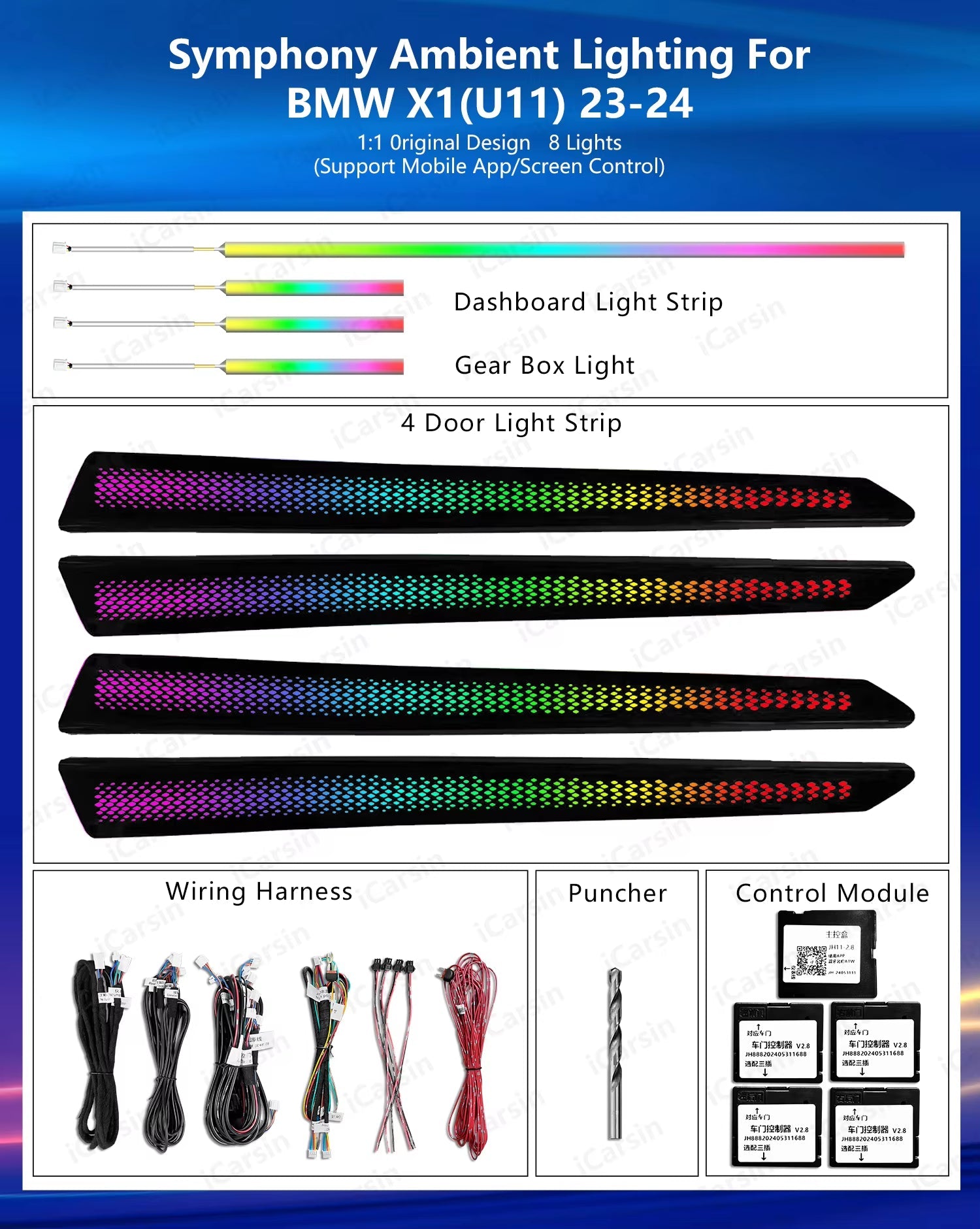 Lighting for BMW X1 U11 2023-2024