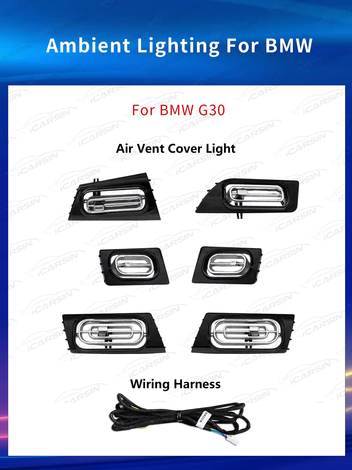 Ambient Light for BMW 5 Series G30 G31 G38 2018 Airvent