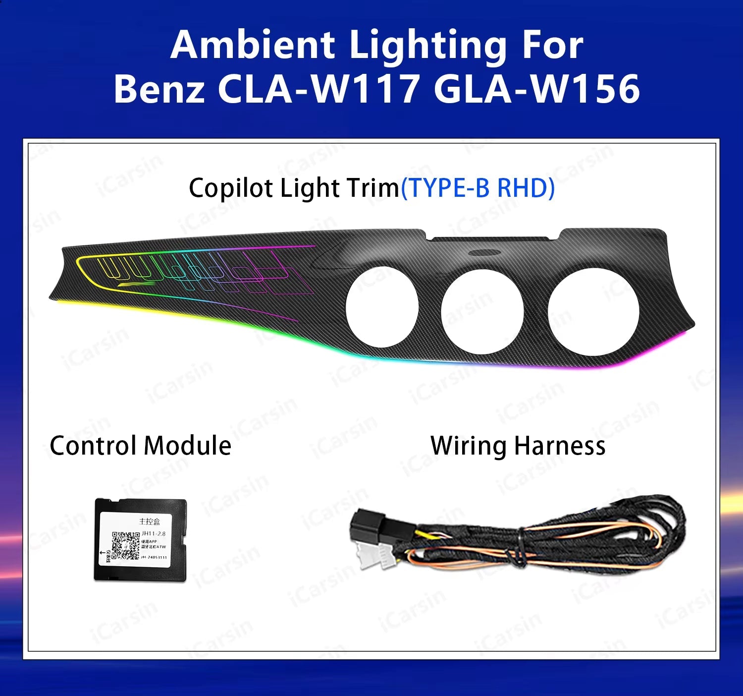 Ambient Lighting for Mercedes Benz CLA W117 GLA W156 X156