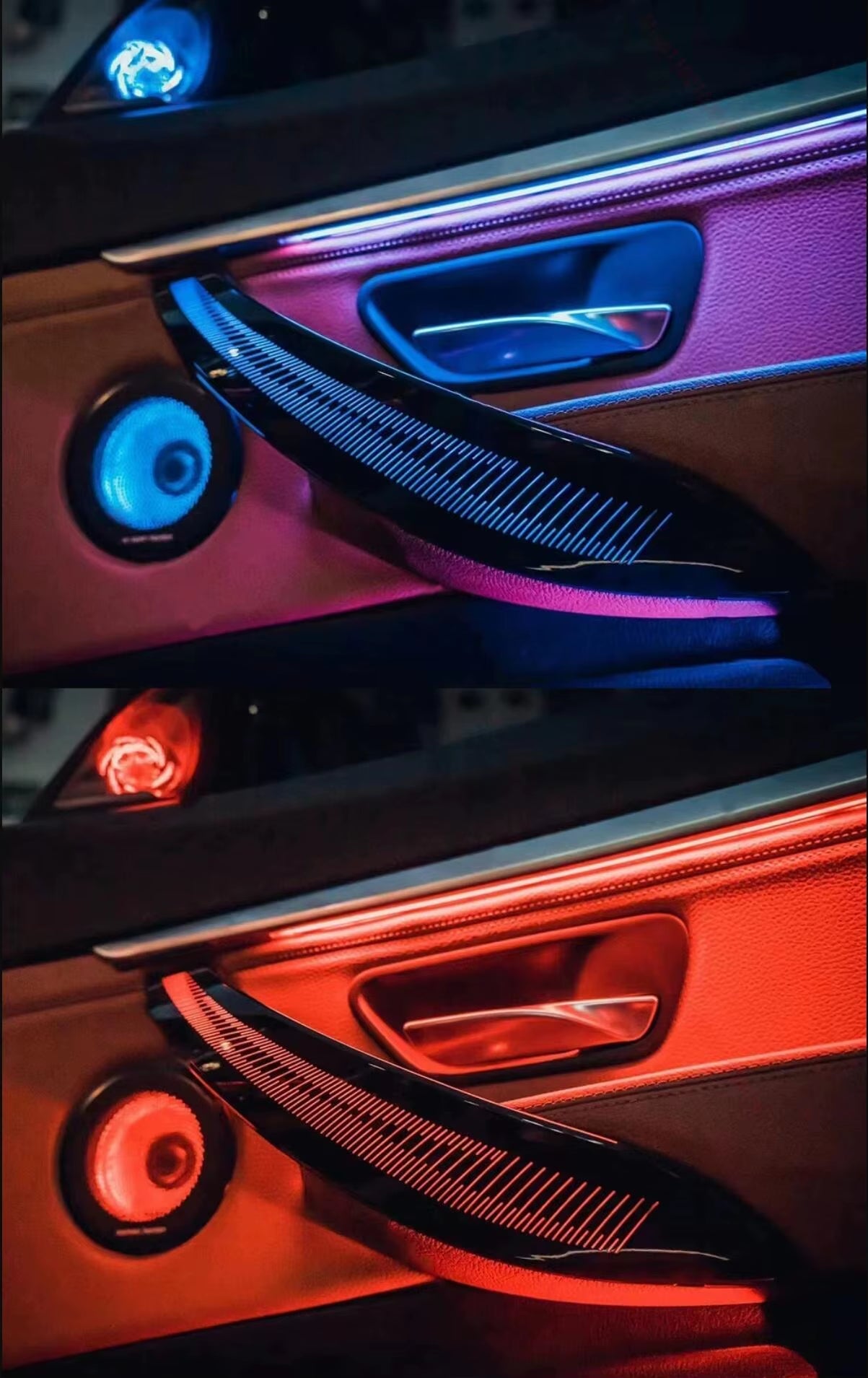 BMW 3 Series 2013 - 2019 F31 F34 F36 Interior LED Door Trim Speaker Cover Lights