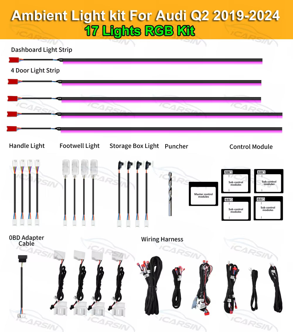 Lighting Upgrade Kit for Audi Q2 2019-2024