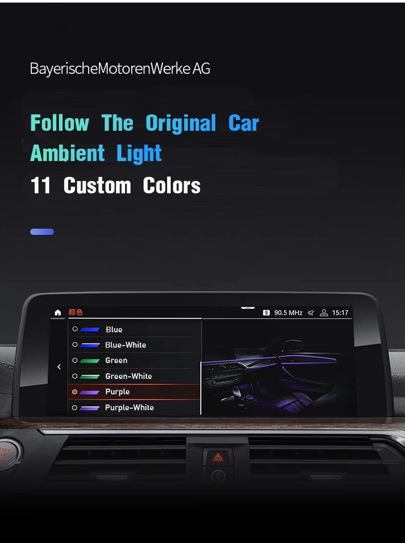 Ambient Lighting for BMW X3 X4 F25 F26 2010-2017 Air Vent Strip Accessories